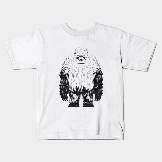 Bigfoot Kids T-Shirt by aphian